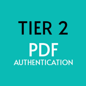 Tier 2 Certificate of Authenticity or Letter of Inauthenticity (PDF)