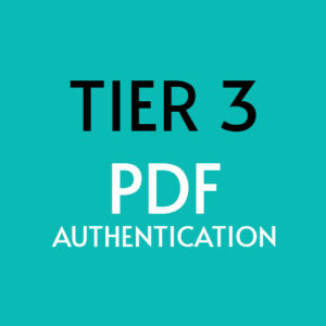 Tier 3 Certificate of Authenticity or Letter of Inauthenticity (PDF)
