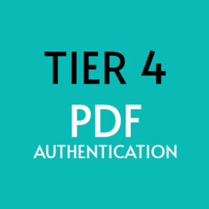 Tier 4 Certificate of Authenticity or Letter of Inauthenticity (PDF)