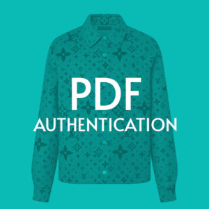 Louis Vuitton (Clothing/Accessory) Certificate of Authenticity or Letter of Inauthenticity (PDF)